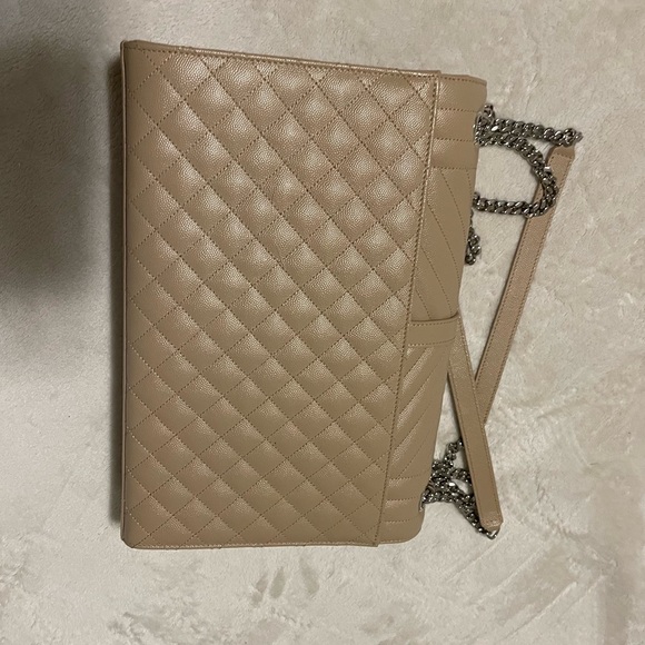 ❌SOLD❌—YSL ENVELOPE LARGE BAG IN MIX MATELASSÉ GRAIN DE POUDRE EMBOSSED LEATHER. - Picture 5 of 9